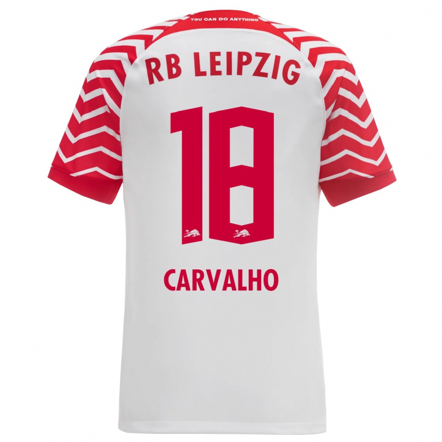 Vyrai Fabio Carvalho #18 Baltas Namų Marškinėliai 2023/24 T-Shirt