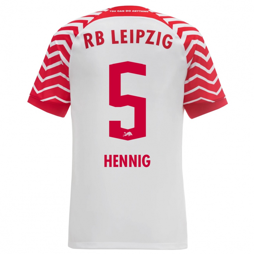 Vyrai Lenny Hennig #5 Baltas Namų Marškinėliai 2023/24 T-Shirt
