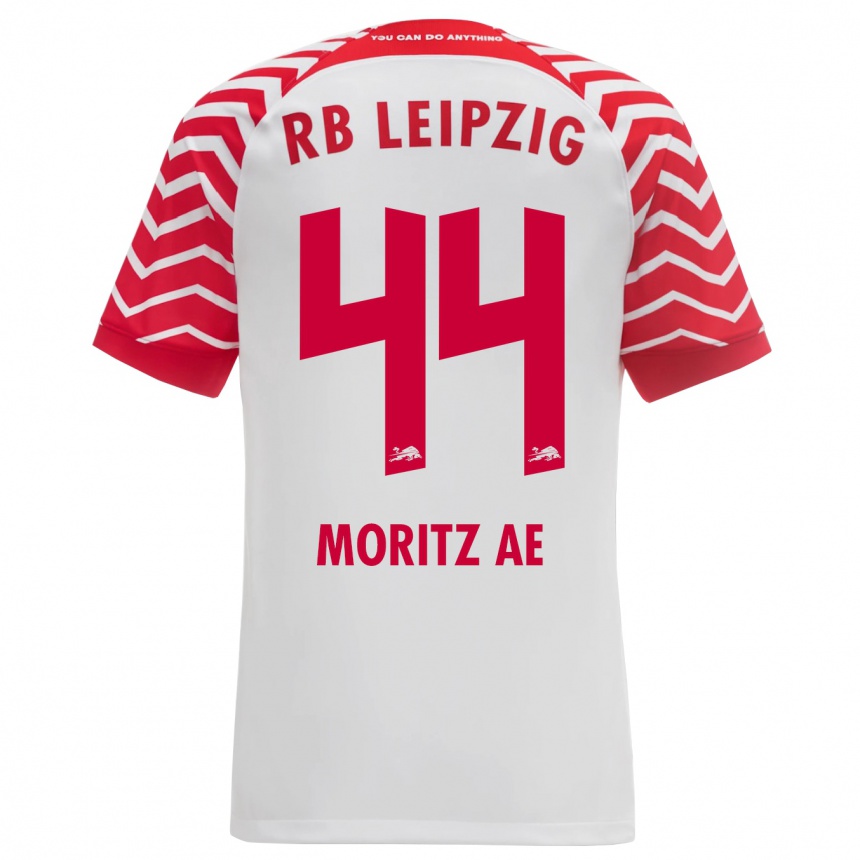 Vyrai Moritz Aé #44 Baltas Namų Marškinėliai 2023/24 T-Shirt