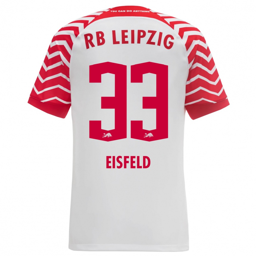 Vyrai Tom Eisfeld #33 Baltas Namų Marškinėliai 2023/24 T-Shirt