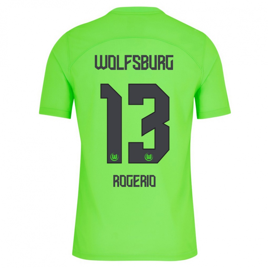 Vyrai Rogério #13 Žalias Namų Marškinėliai 2023/24 T-Shirt