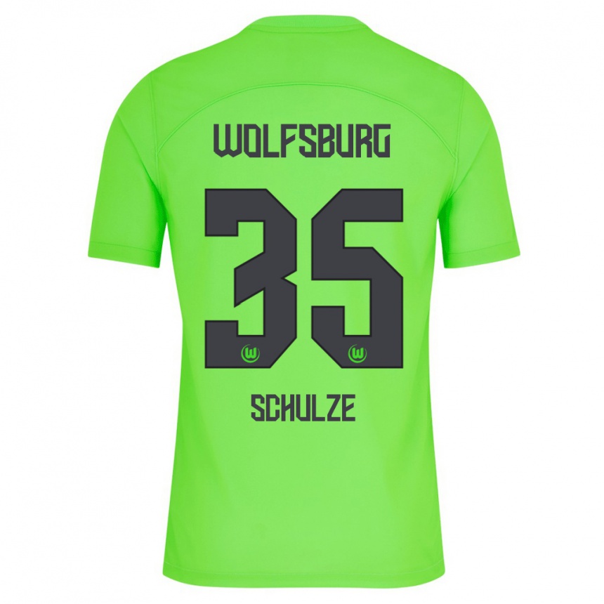 Vyrai Philipp Schulze #35 Žalias Namų Marškinėliai 2023/24 T-Shirt