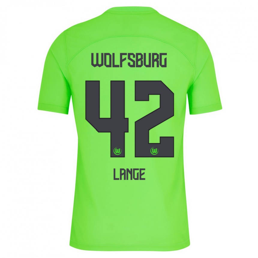 Vyrai Felix Lange #42 Žalias Namų Marškinėliai 2023/24 T-Shirt