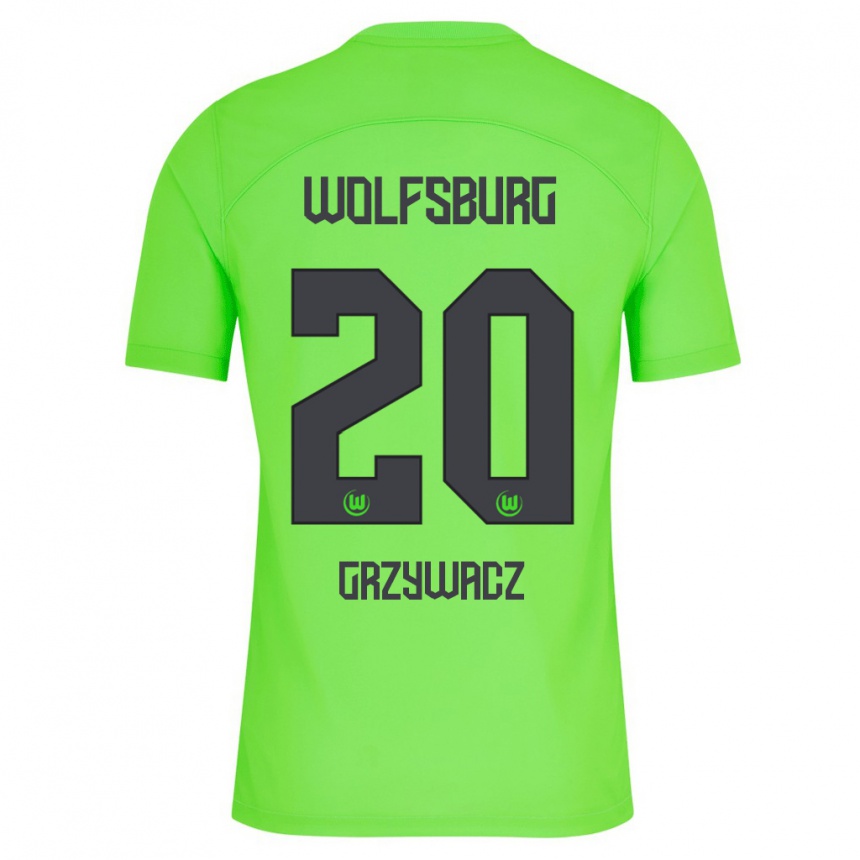 Vyrai Eryk Grzywacz #20 Žalias Namų Marškinėliai 2023/24 T-Shirt