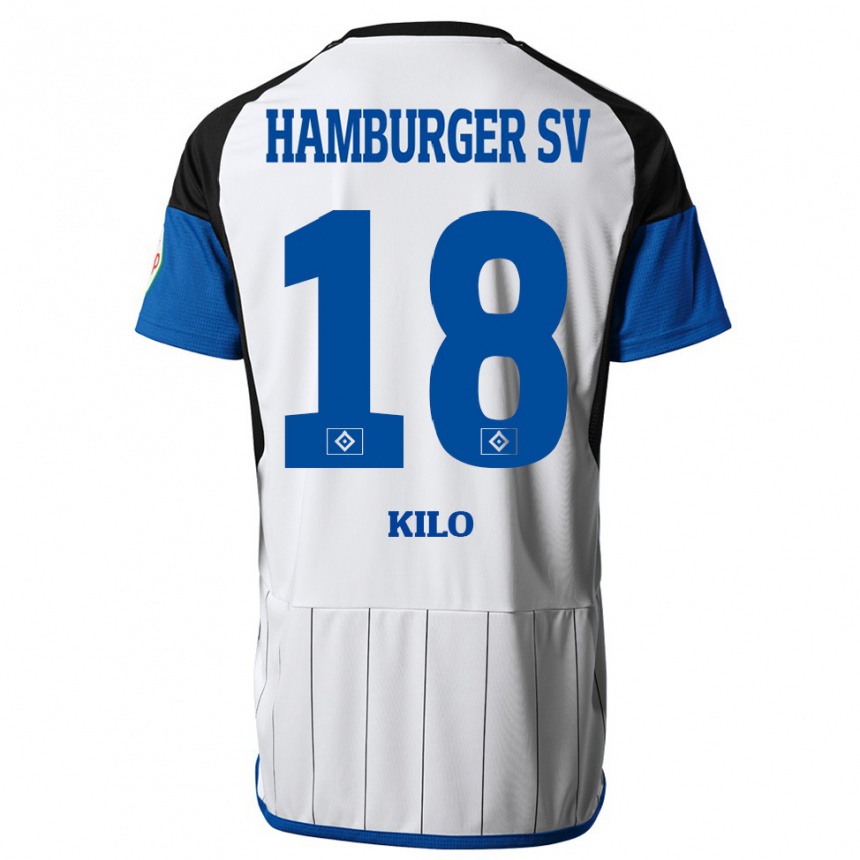 Vyrai Jesse Kilo #18 Baltas Namų Marškinėliai 2023/24 T-Shirt