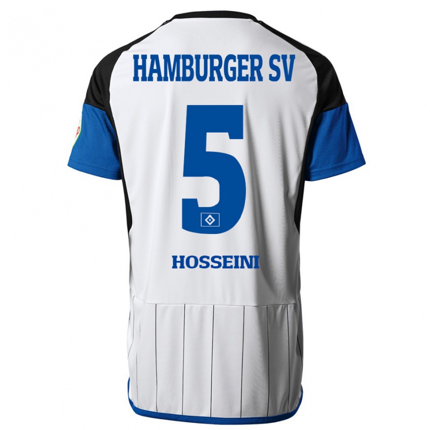 Vyrai Reza Hosseini #5 Baltas Namų Marškinėliai 2023/24 T-Shirt