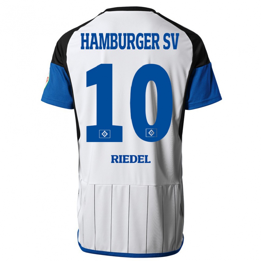 Vyrai Arnaud Riedel #10 Baltas Namų Marškinėliai 2023/24 T-Shirt