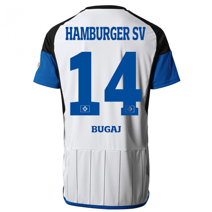 Vyrai Jan-Luca Bugaj #14 Baltas Namų Marškinėliai 2023/24 T-Shirt