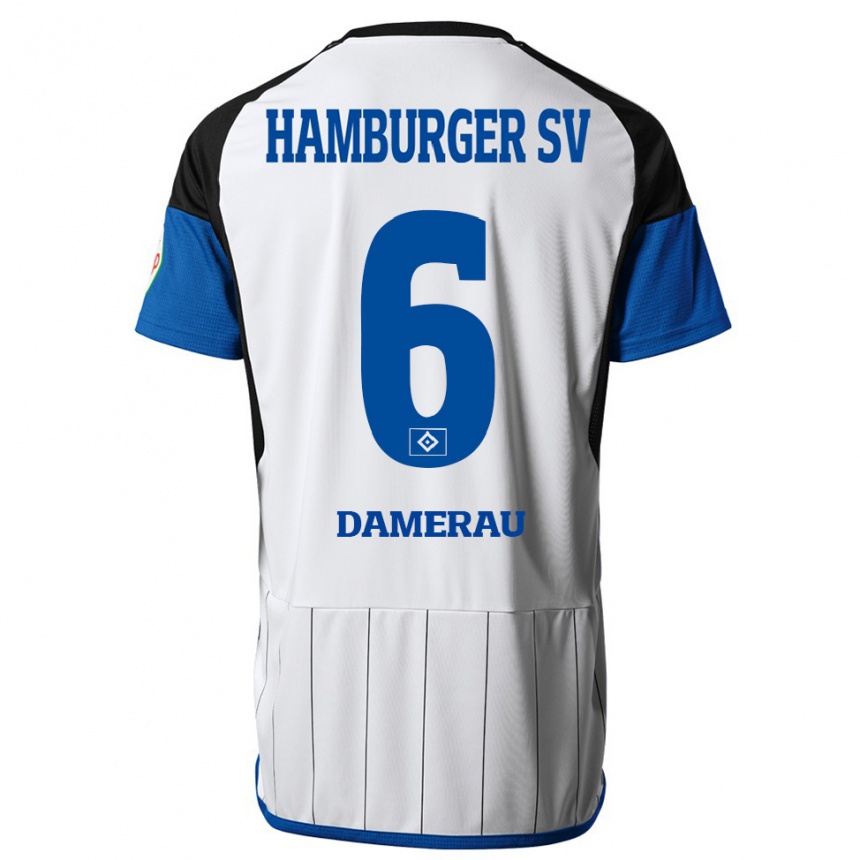 Vyrai Alexander Werner Damerau #6 Baltas Namų Marškinėliai 2023/24 T-Shirt