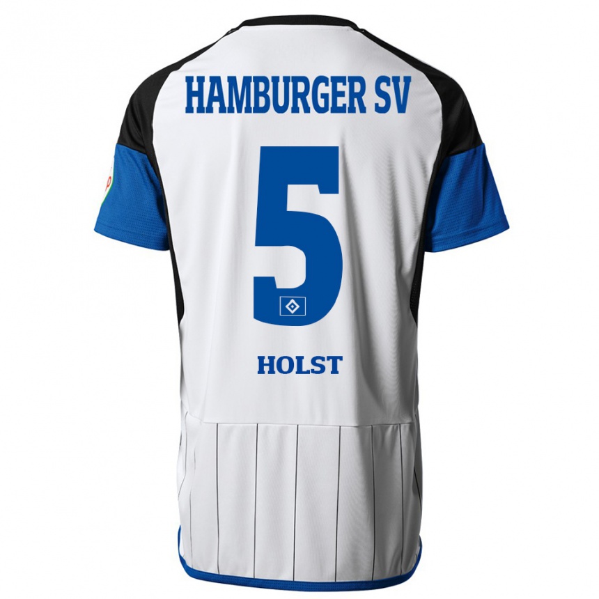 Vyrai Evelyn Holst #5 Baltas Namų Marškinėliai 2023/24 T-Shirt