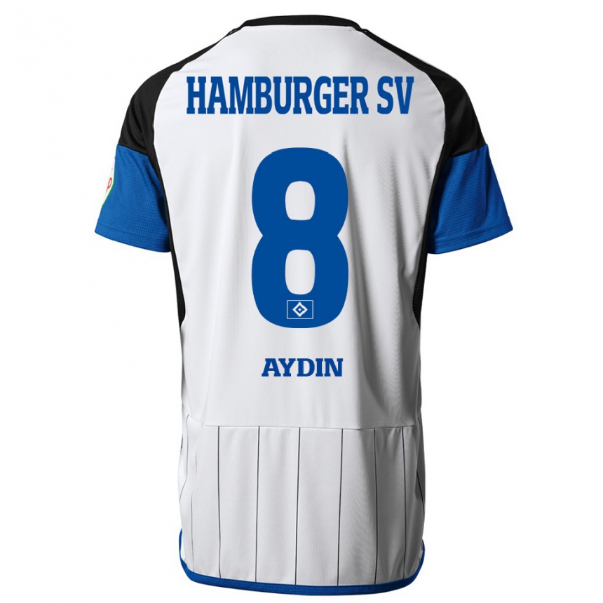 Vyrai Songül Aydin #8 Baltas Namų Marškinėliai 2023/24 T-Shirt