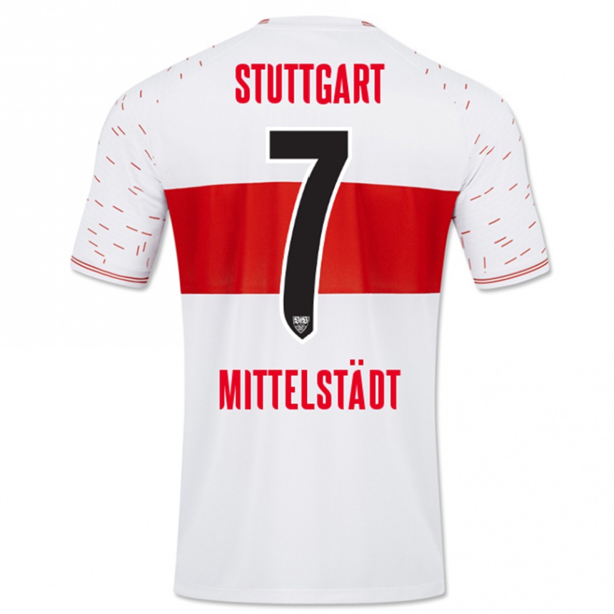 Vyrai Maximilian Mittelstädt #7 Baltas Namų Marškinėliai 2023/24 T-Shirt