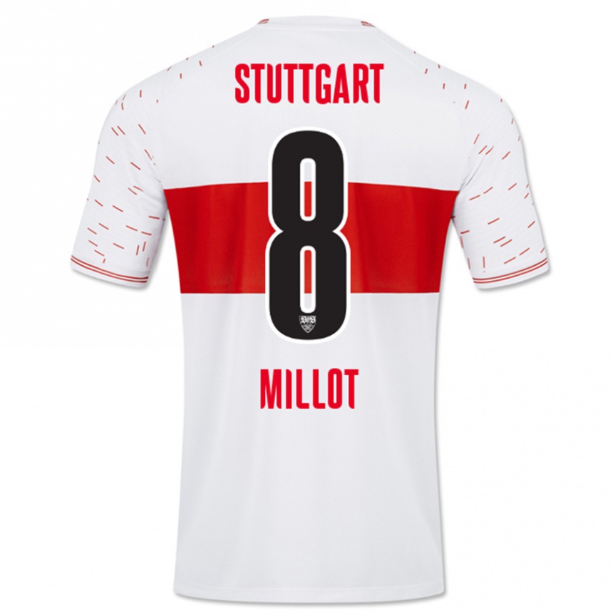 Vyrai Enzo Millot #8 Baltas Namų Marškinėliai 2023/24 T-Shirt