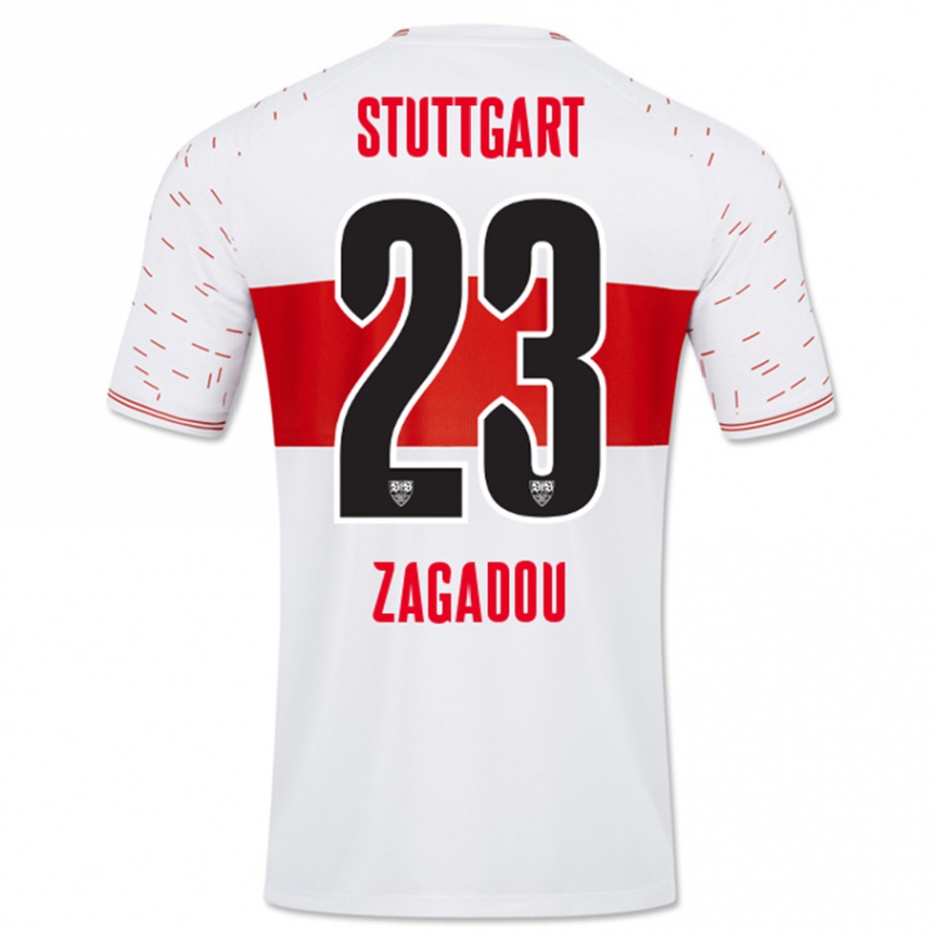 Vyrai Dan-Axel Zagadou #23 Baltas Namų Marškinėliai 2023/24 T-Shirt