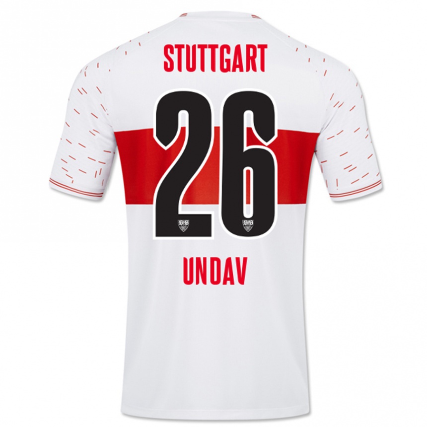 Vyrai Deniz Undav #26 Baltas Namų Marškinėliai 2023/24 T-Shirt