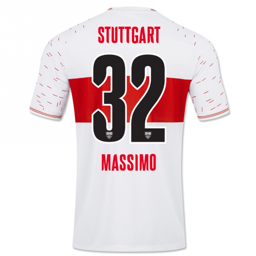 Vyrai Roberto Massimo #32 Baltas Namų Marškinėliai 2023/24 T-Shirt