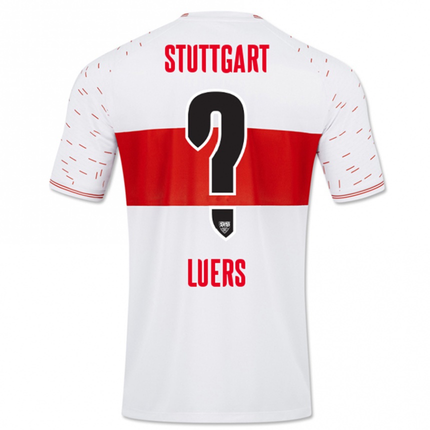 Vyrai Julian Lüers #0 Baltas Namų Marškinėliai 2023/24 T-Shirt