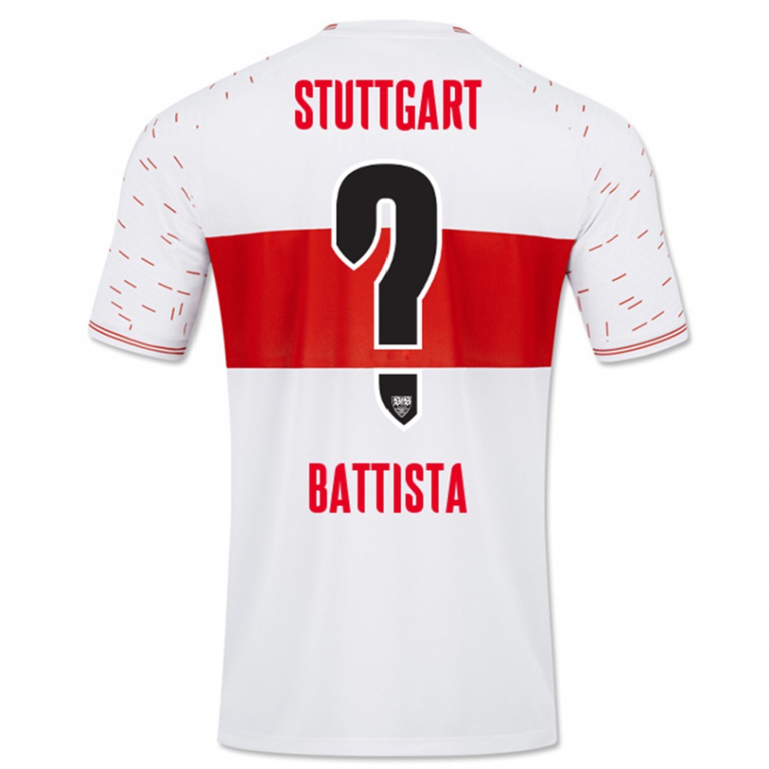 Vyrai Luca Battista #0 Baltas Namų Marškinėliai 2023/24 T-Shirt