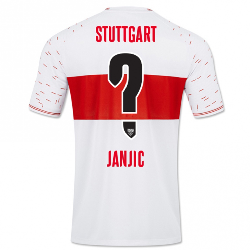 Vyrai Antonijo Janjic #0 Baltas Namų Marškinėliai 2023/24 T-Shirt