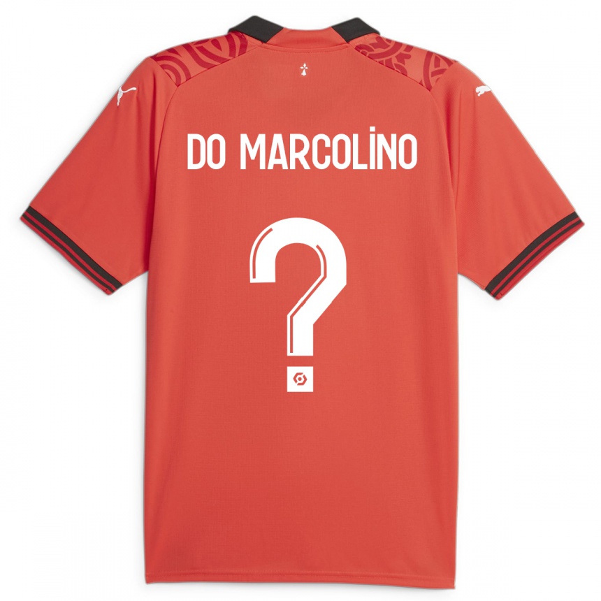 Vyrai Arsène Do Marcolino #0 Raudona Namų Marškinėliai 2023/24 T-Shirt