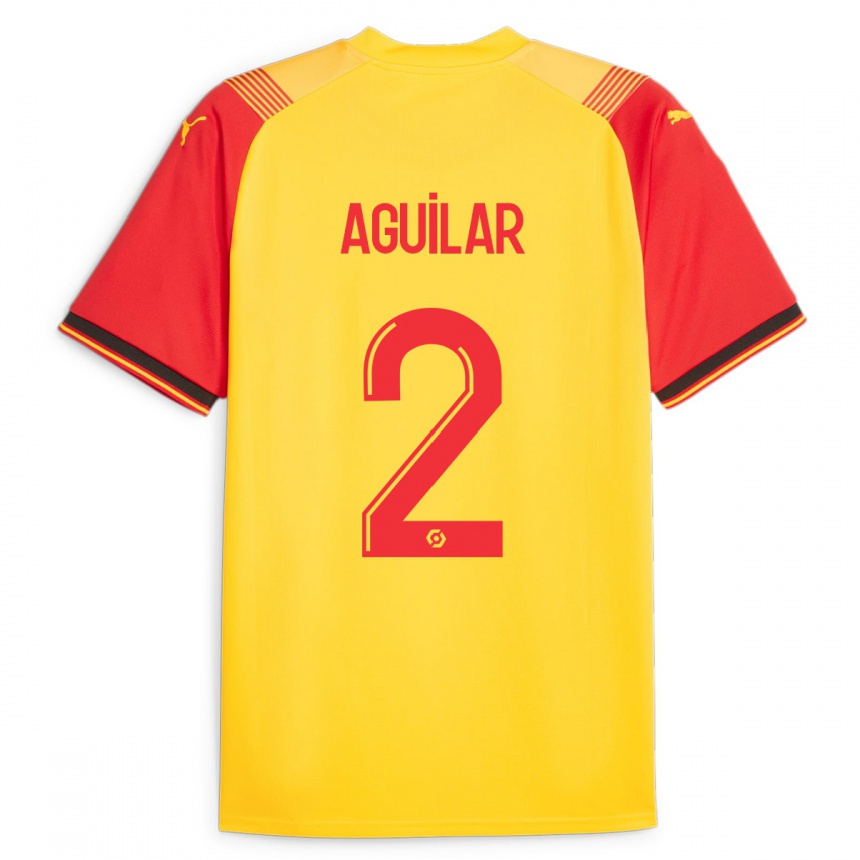 Vyrai Ruben Aguilar #2 Geltona Namų Marškinėliai 2023/24 T-Shirt