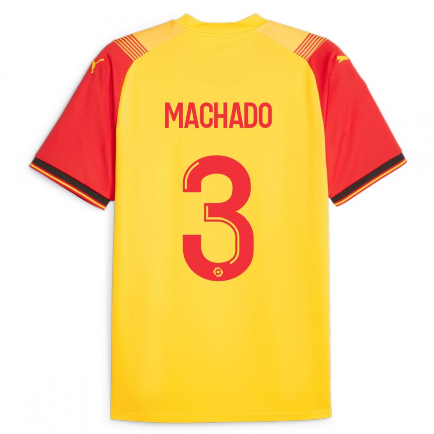 Vyrai Deiver Machado #3 Geltona Namų Marškinėliai 2023/24 T-Shirt