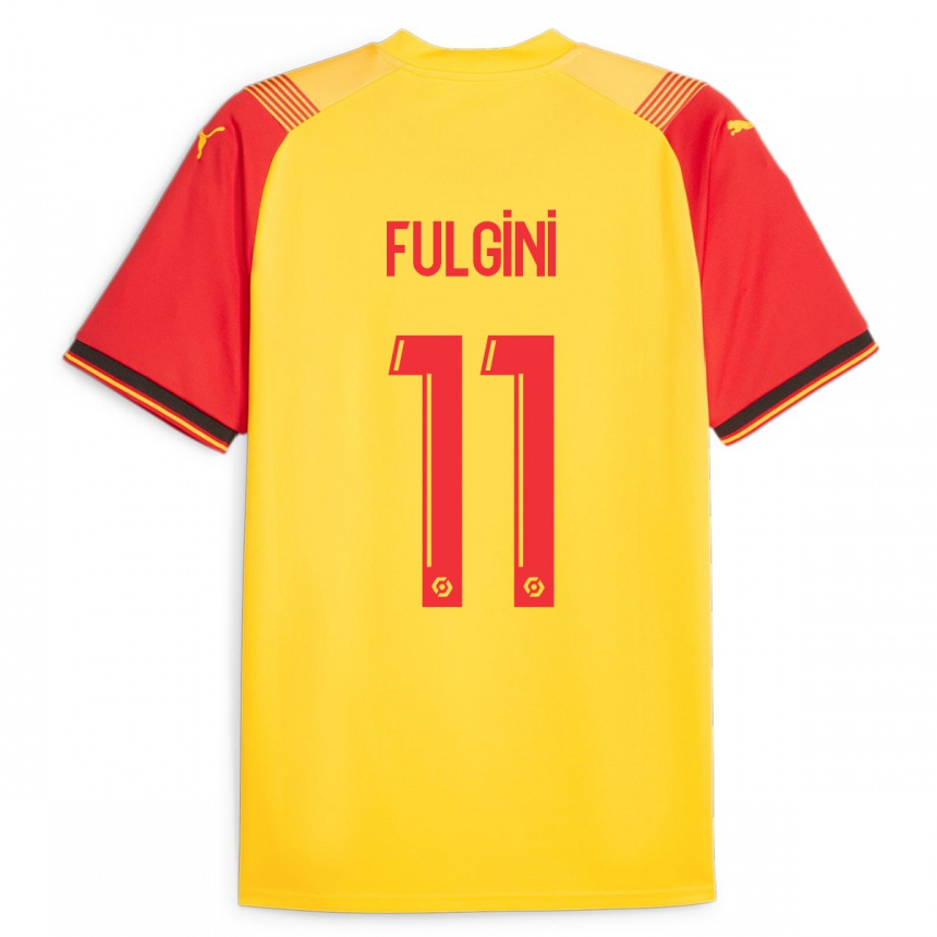 Vyrai Angelo Fulgini #11 Geltona Namų Marškinėliai 2023/24 T-Shirt