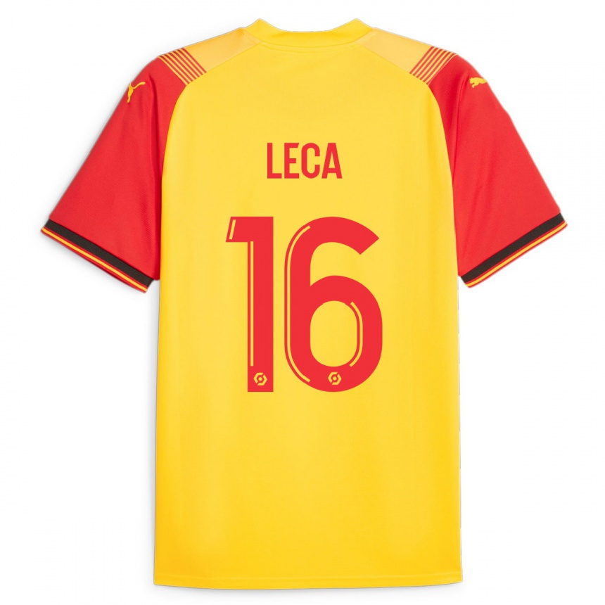 Vyrai Jean-Louis Leca #16 Geltona Namų Marškinėliai 2023/24 T-Shirt