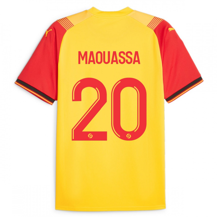 Vyrai Faitout Maouassa #20 Geltona Namų Marškinėliai 2023/24 T-Shirt