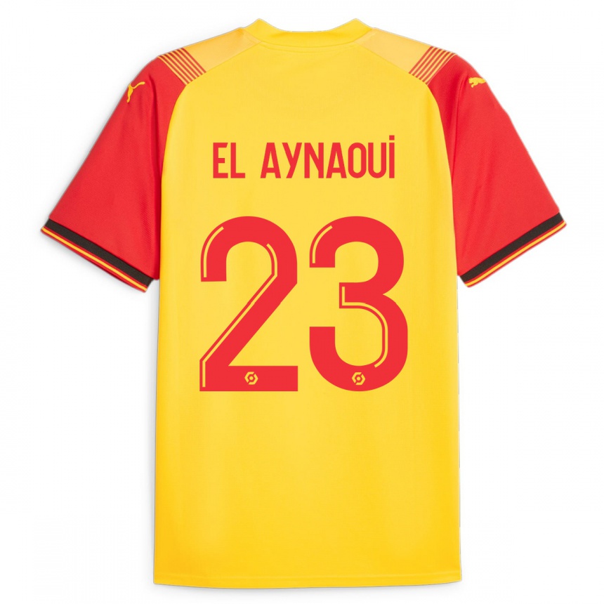 Vyrai Neil El Aynaoui #23 Geltona Namų Marškinėliai 2023/24 T-Shirt