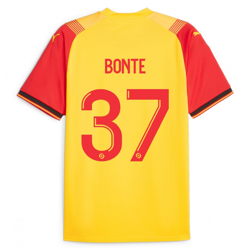 Vyrai Nolan Bonte #37 Geltona Namų Marškinėliai 2023/24 T-Shirt