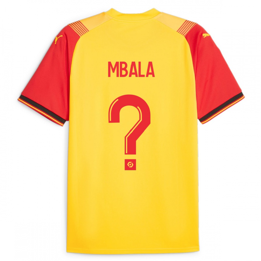 Vyrai Keny Mbala #0 Geltona Namų Marškinėliai 2023/24 T-Shirt