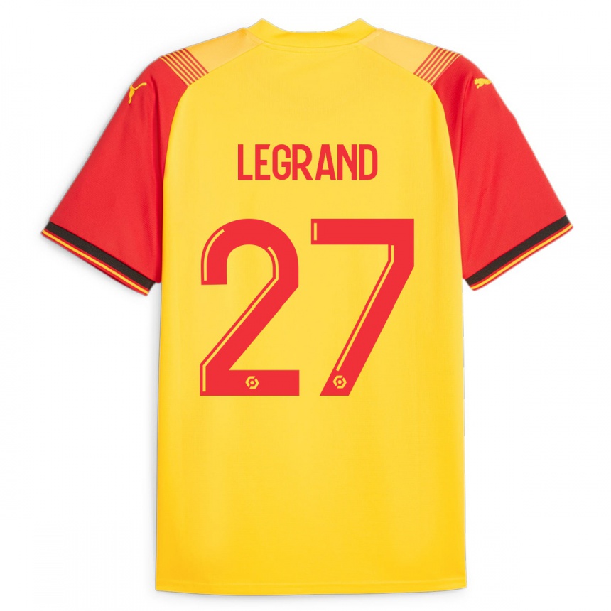 Vyrai Bérénice Legrand #27 Geltona Namų Marškinėliai 2023/24 T-Shirt