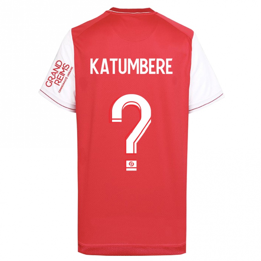 Vyrai Noah Katumbere #0 Raudona Namų Marškinėliai 2023/24 T-Shirt