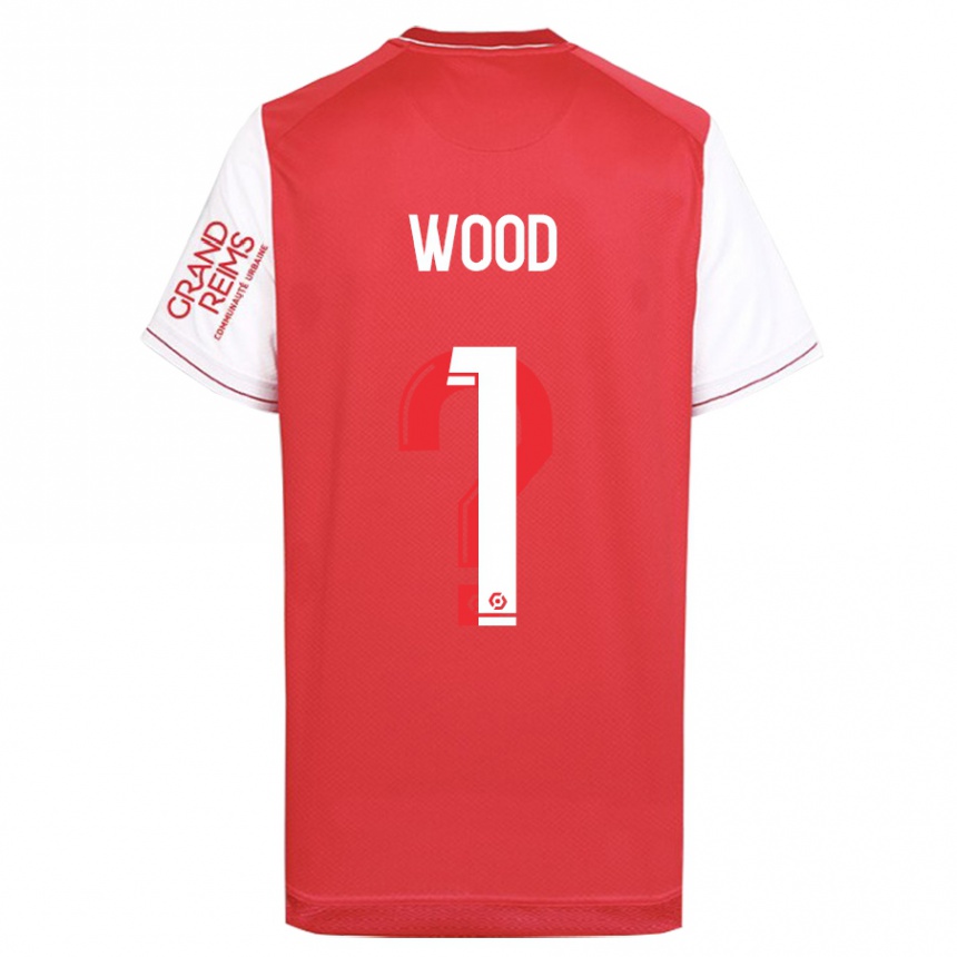 Vyrai Mackenzie Wood #1 Raudona Namų Marškinėliai 2023/24 T-Shirt