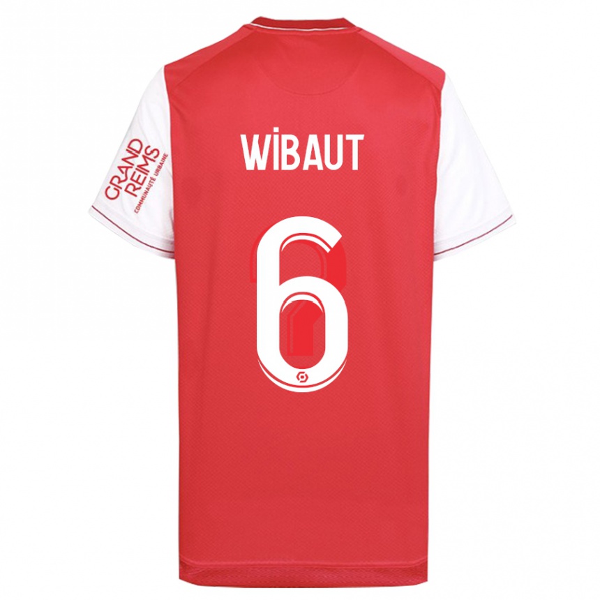 Vyrai Clara Wibaut #6 Raudona Namų Marškinėliai 2023/24 T-Shirt