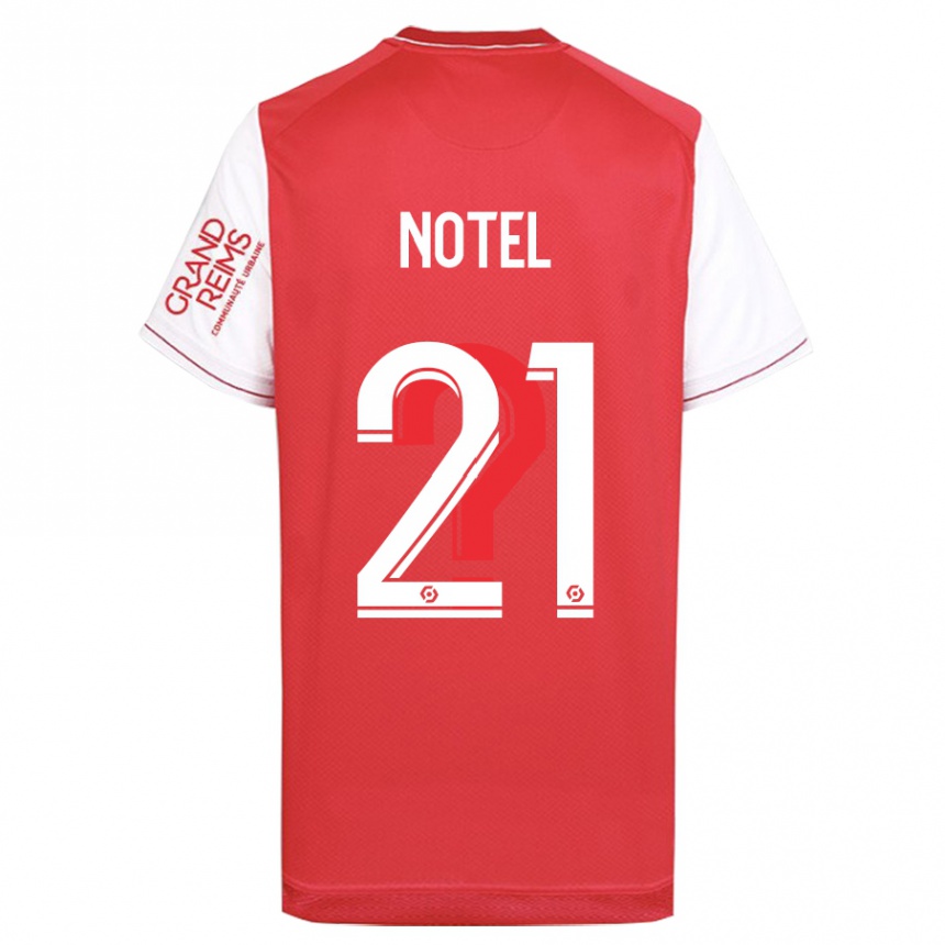 Vyrai Lea Notel #21 Raudona Namų Marškinėliai 2023/24 T-Shirt