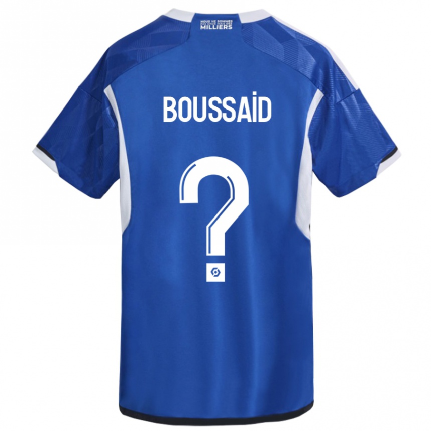 Vyrai Willsem Boussaid #0 Mėlyna Namų Marškinėliai 2023/24 T-Shirt