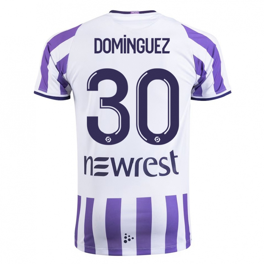 Vyrai Álex Domínguez #30 Baltas Namų Marškinėliai 2023/24 T-Shirt