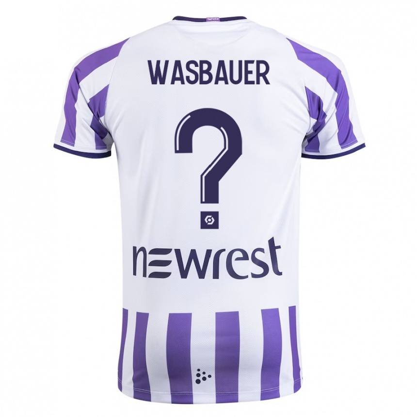 Vyrai Nicolas Wasbauer #0 Baltas Namų Marškinėliai 2023/24 T-Shirt