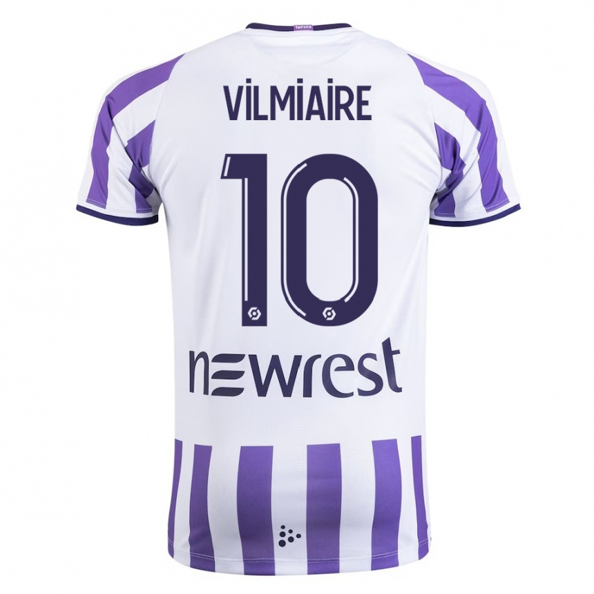 Vyrai Kelly Vilmiaire #10 Baltas Namų Marškinėliai 2023/24 T-Shirt