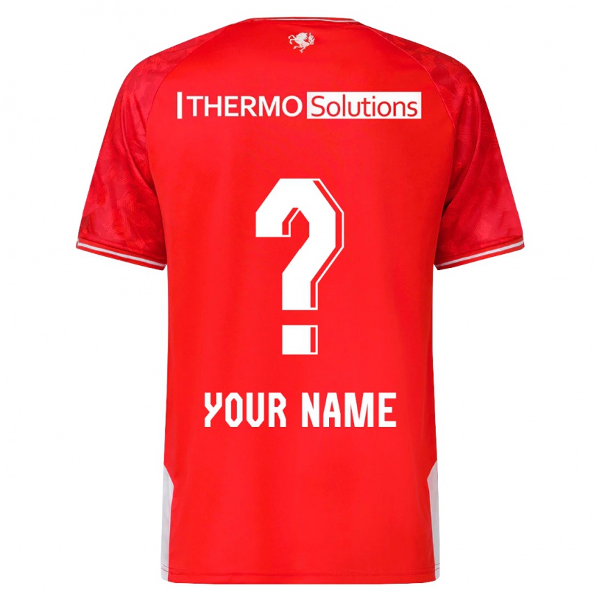 Vyrai Jūsų Vardas #0 Raudona Namų Marškinėliai 2023/24 T-Shirt
