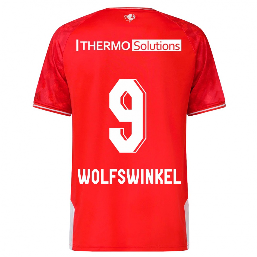 Vyrai Ricky Van Wolfswinkel #9 Raudona Namų Marškinėliai 2023/24 T-Shirt