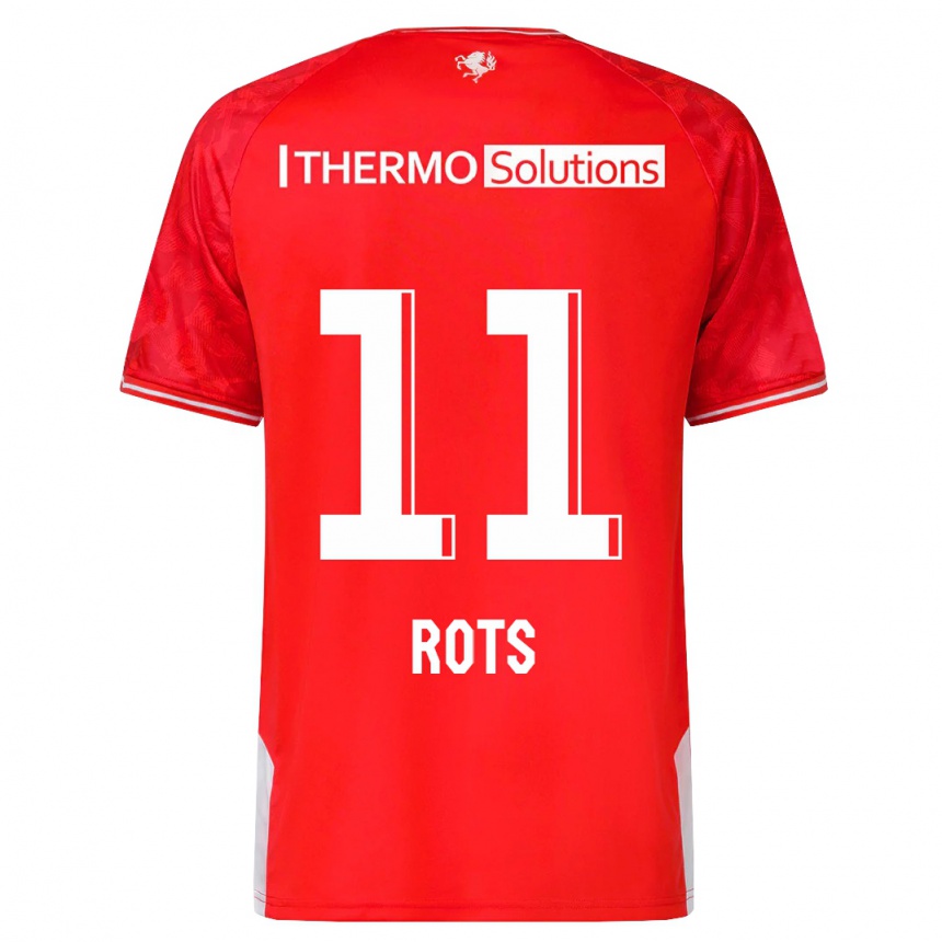 Vyrai Daan Rots #11 Raudona Namų Marškinėliai 2023/24 T-Shirt