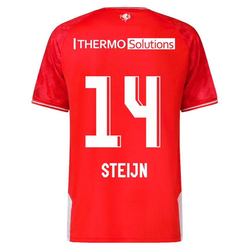 Vyrai Sem Steijn #14 Raudona Namų Marškinėliai 2023/24 T-Shirt