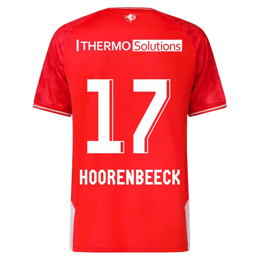 Vyrai Alec Van Hoorenbeeck #17 Raudona Namų Marškinėliai 2023/24 T-Shirt