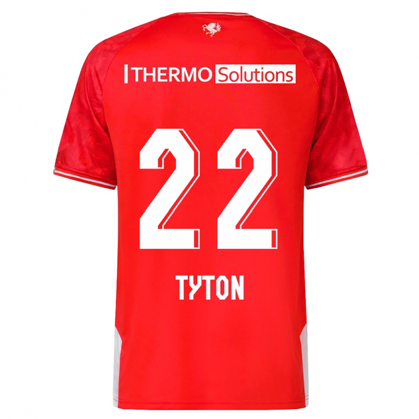 Vyrai Przemyslaw Tyton #22 Raudona Namų Marškinėliai 2023/24 T-Shirt