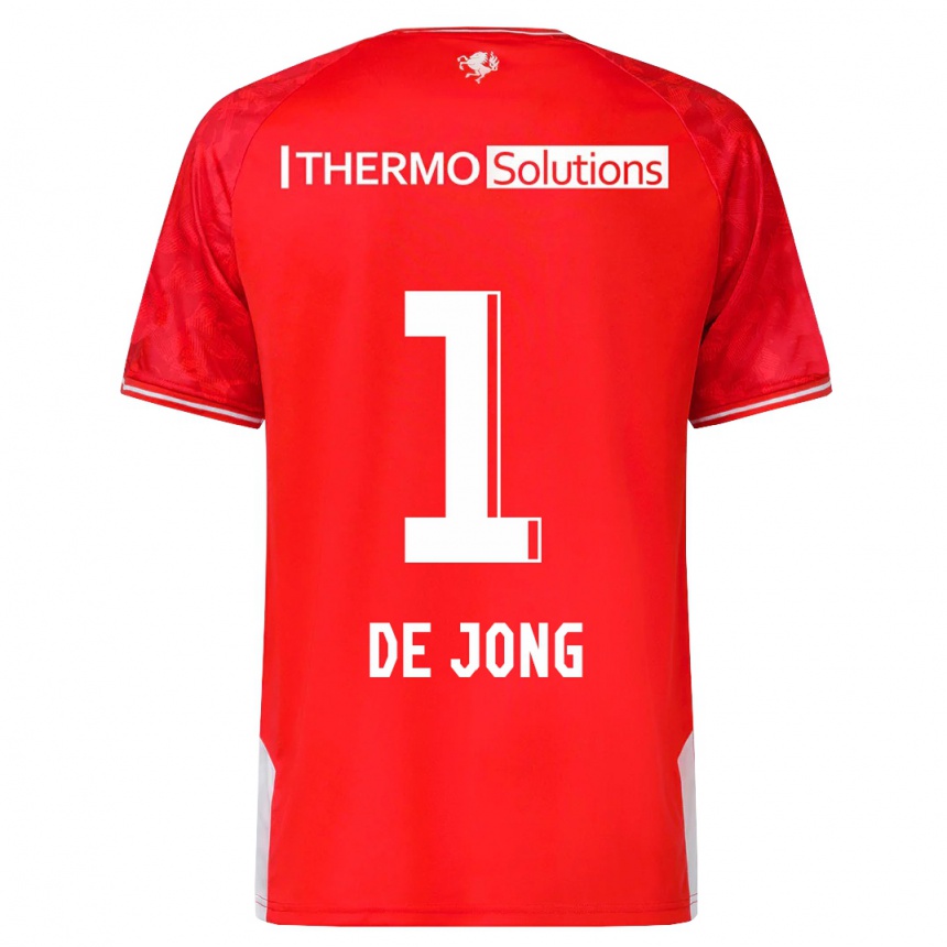 Vyrai Danielle De Jong #1 Raudona Namų Marškinėliai 2023/24 T-Shirt