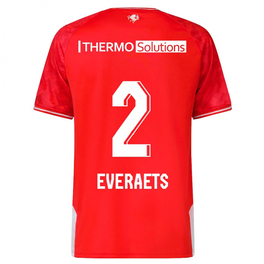 Vyrai Kim Everaets #2 Raudona Namų Marškinėliai 2023/24 T-Shirt