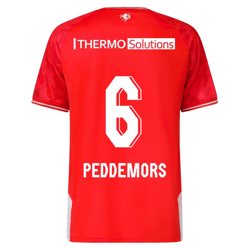 Vyrai Ella Peddemors #6 Raudona Namų Marškinėliai 2023/24 T-Shirt